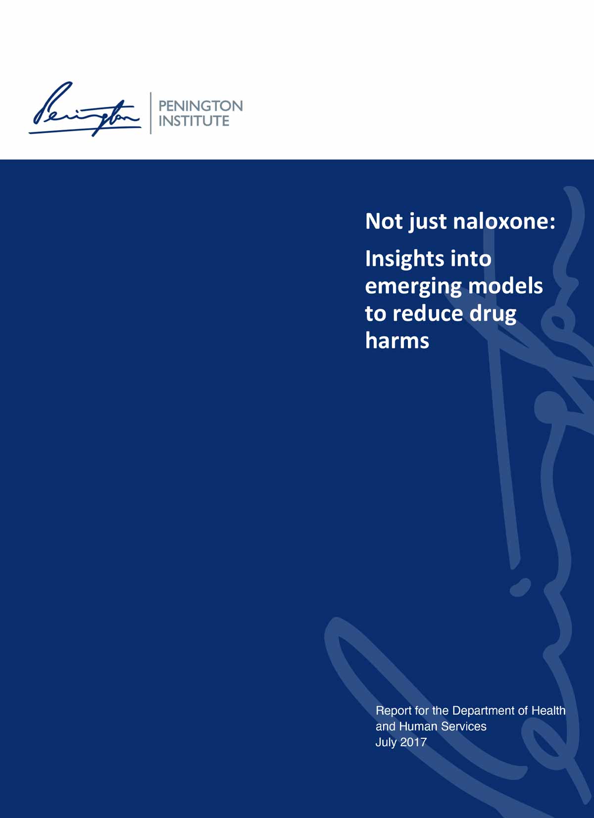 Not just naloxone: Insights into emerging models to reduce drug harms 2017
