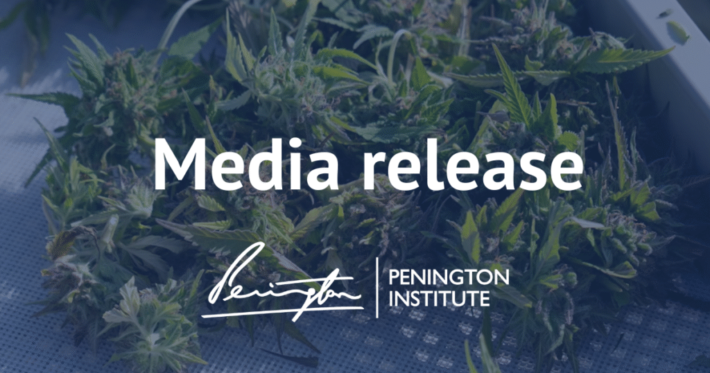 Media release text overlay on cannabis