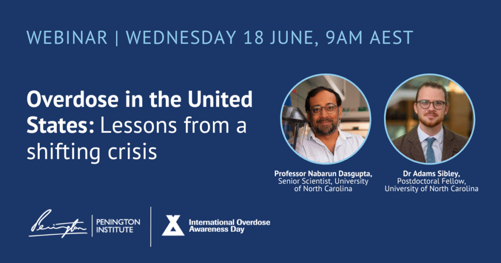 Webinar - Overdose in the United States: Lessons from a shifting crisis