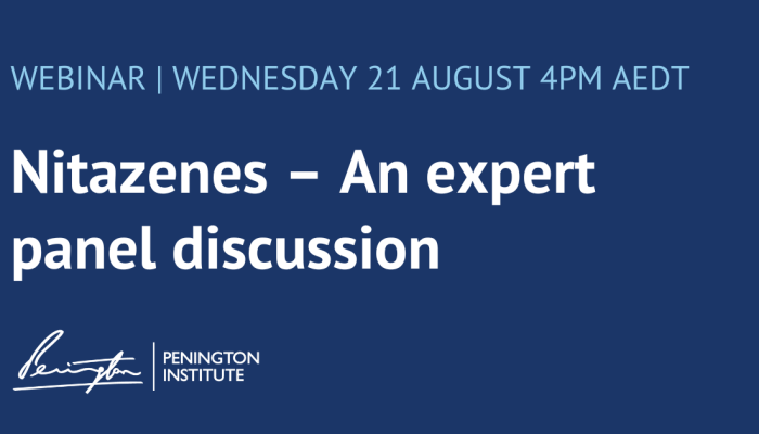 Webinar infographic - Nitazenes: An expert Panel Discussion