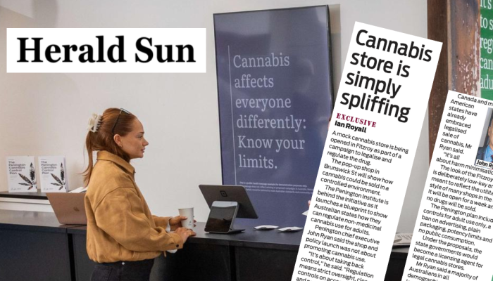 PEN Media Mock Shop Herald Sun